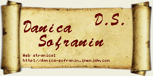 Danica Sofranin vizit kartica
